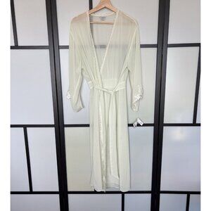 Intima Bella Donna Intima Lace Vintage Nightgown Sheer Size Large Flower